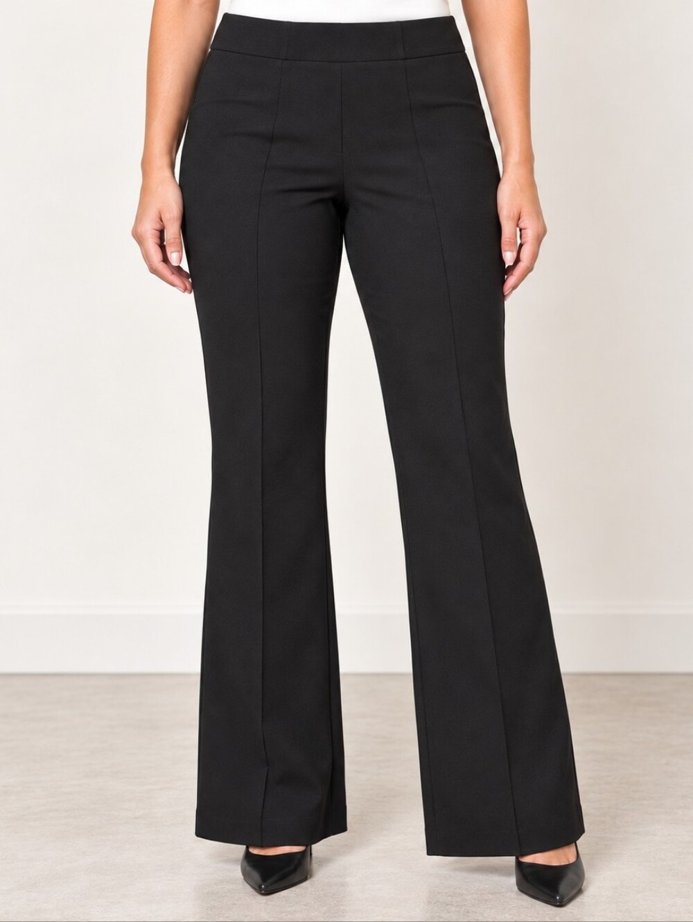 ​INC International Concepts Black Stretch Dress Pants Petite 10P Career Trousers